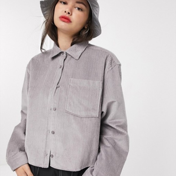 ASOS Tops - NWT Collusion Cord Cropped Shirt